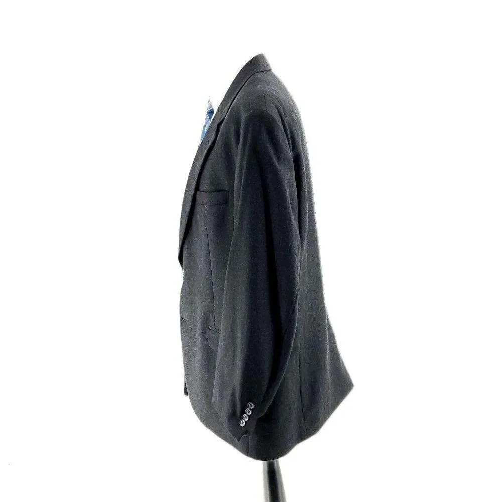 Jos A Bank Wool Cashmere 2‎ Button Blazer 46L Gray